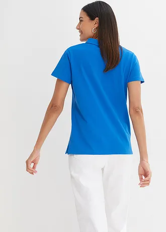 Poloshirt, Kleur: azuurblauw