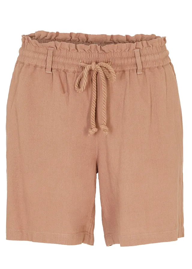 Plátené šortky paperbag