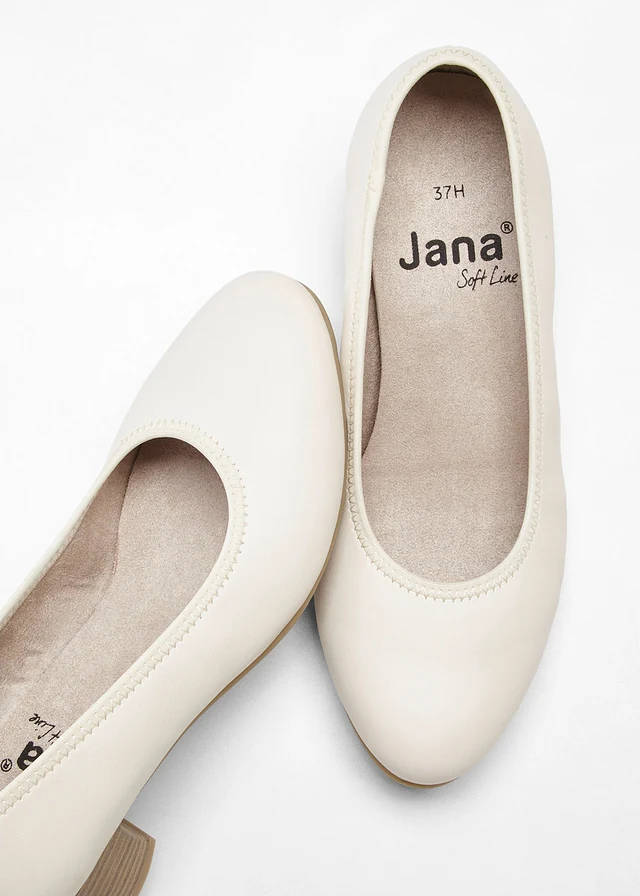 Escarpins Jana largeur confortable, Couleur: beige
