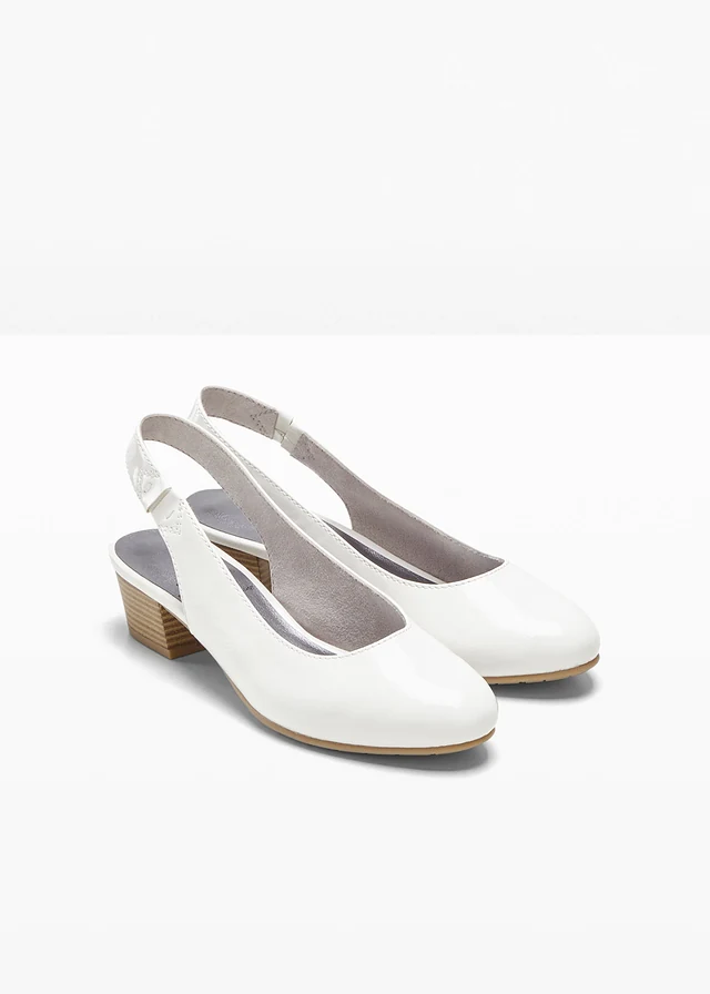 Escarpins slingback Jana, largeur confortable • blanc • product-page.page-title-suffix