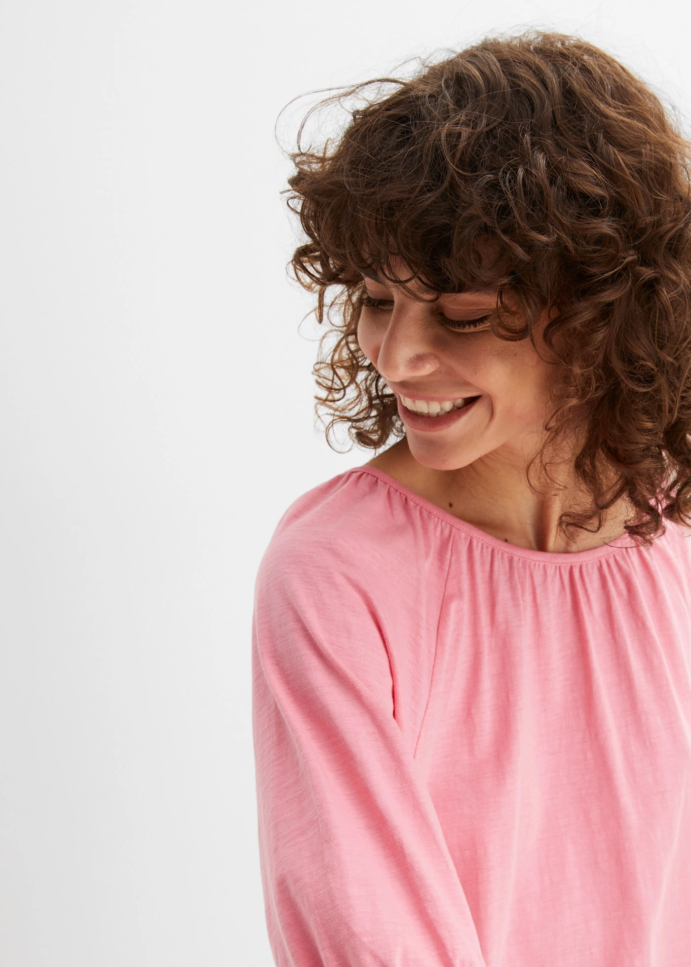 Shirt van puur biologisch katoen • knalroze • bonprix online shop