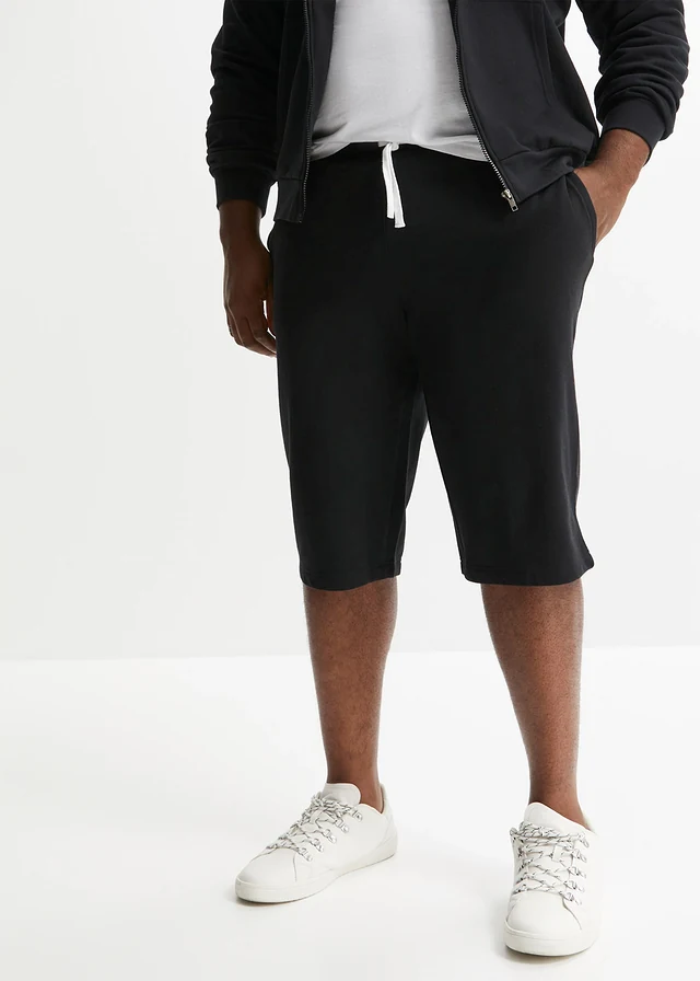 Sweat bermuda, Kleur: zwart