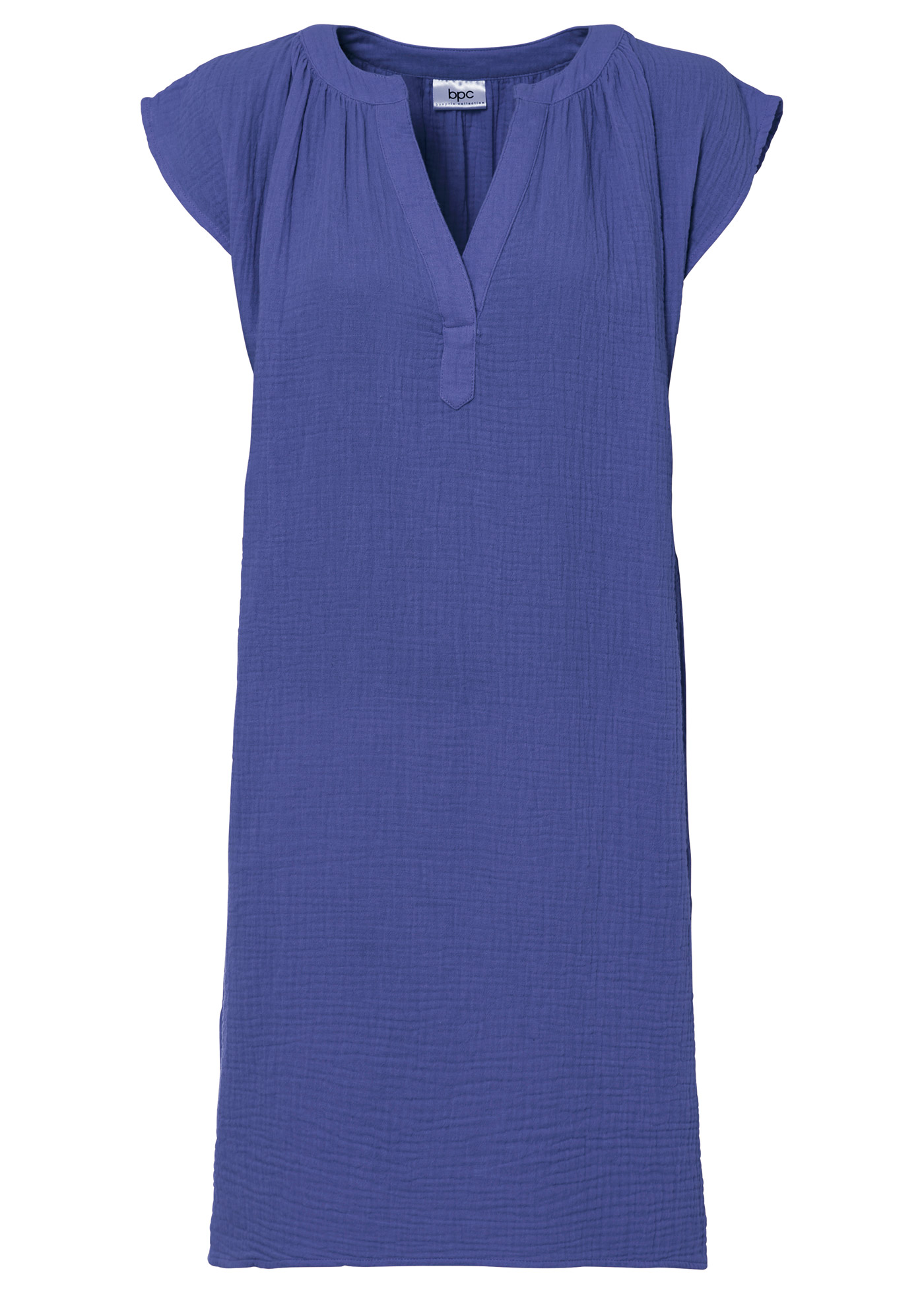 Mousseline jurk van katoen • blauwviolet • bonprix online shop