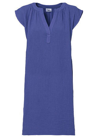 Mousseline jurk van katoen • blauwviolet • bonprix online shop