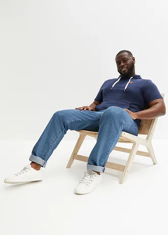 Hoodie, korte mouw, Kleur: donkerblauw