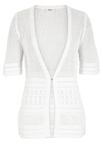 Pletený ažurový kabátek