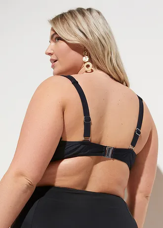 Zmenšovací bikiny, horní díl, barva: černá