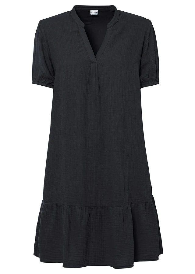 Robe courte en gaze de coton