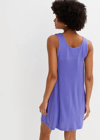 Robe courte en jersey en viscose douce • bleu violet • Boutique bonprix