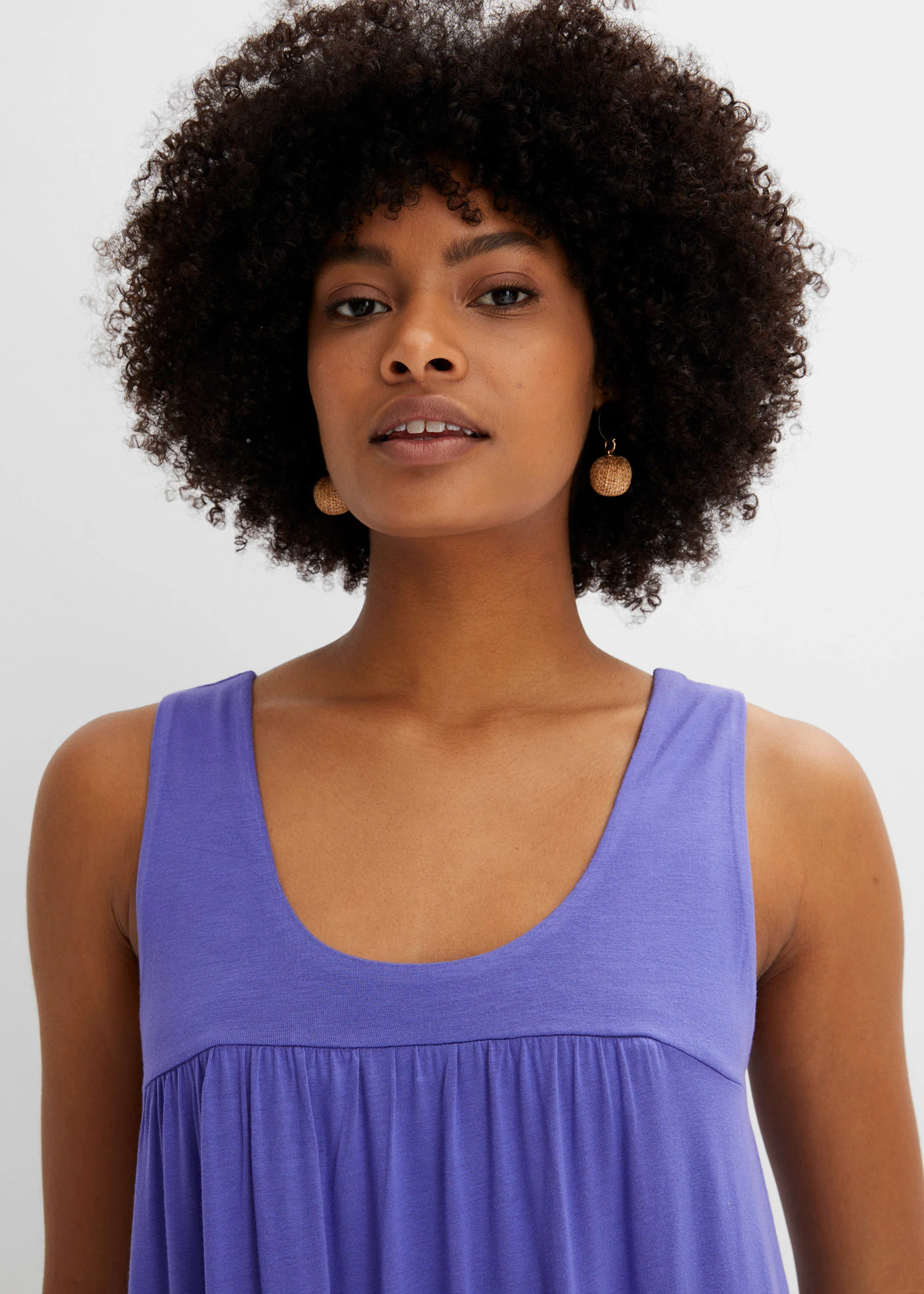 Korte jersey jurk van zachte viscose • blauwviolet • bonprix online shop