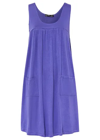 Korte jersey jurk van zachte viscose, Kleur: blauwviolet