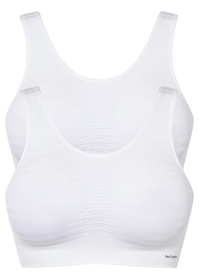 Lot de 2 brassières sans coutures Feel Comfort