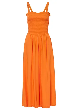 Jumpsuit van soepele viscose • pompoenoranje • bonprix online shop