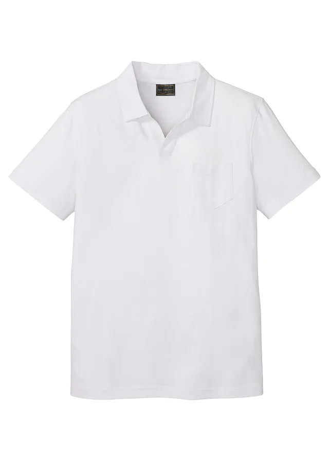 Poloshirt met korte mouwen, Kleur: wit