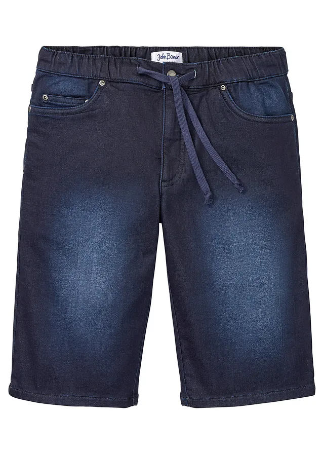 Bermude casual de blugi cu croială confort, Regular Fit