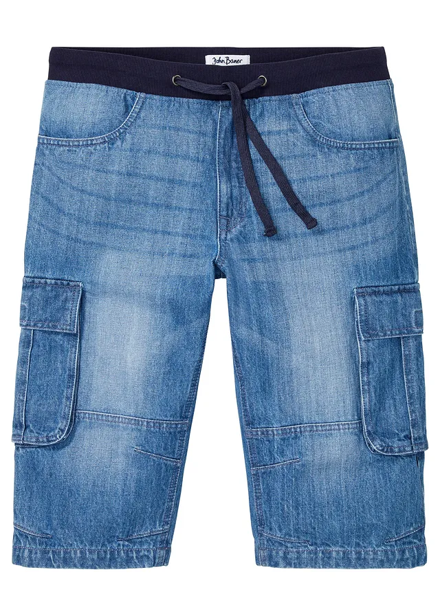 Bermude lungi de blugi, Relaxed Fit