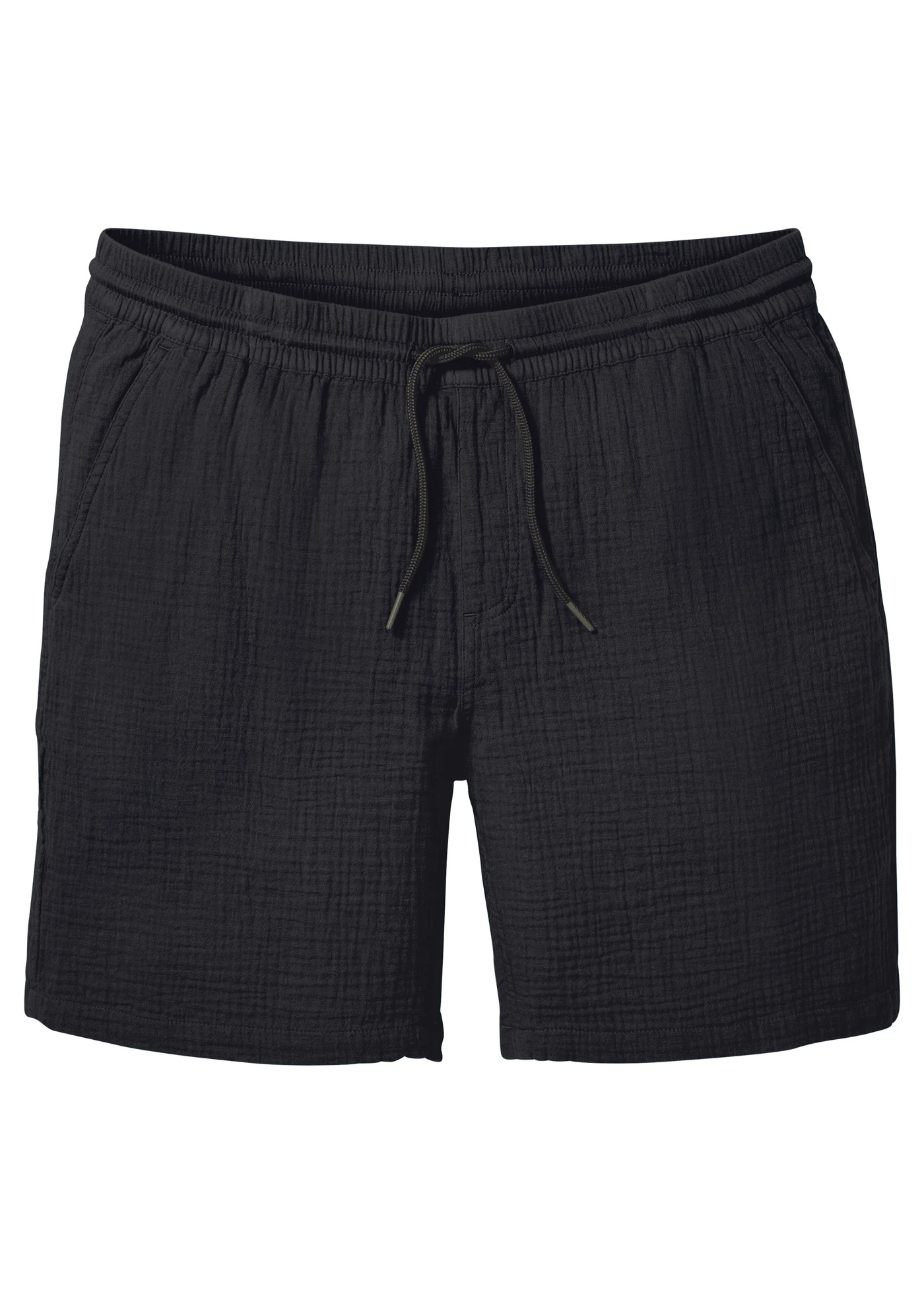 Mousseline short van katoen, regular fit • zwart • bonprix online shop