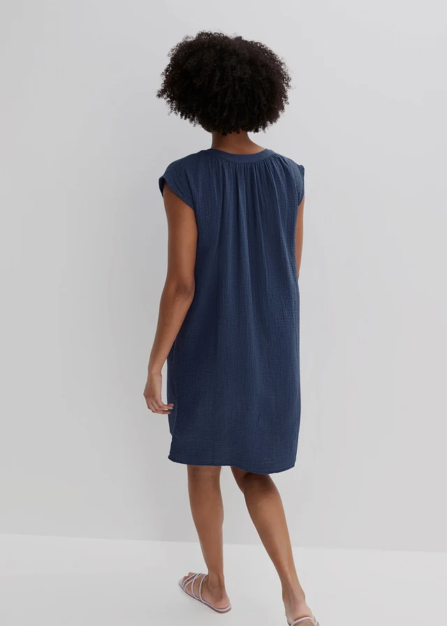 Robe courte 100% coton • bleu foncé • product-page.page-title-suffix