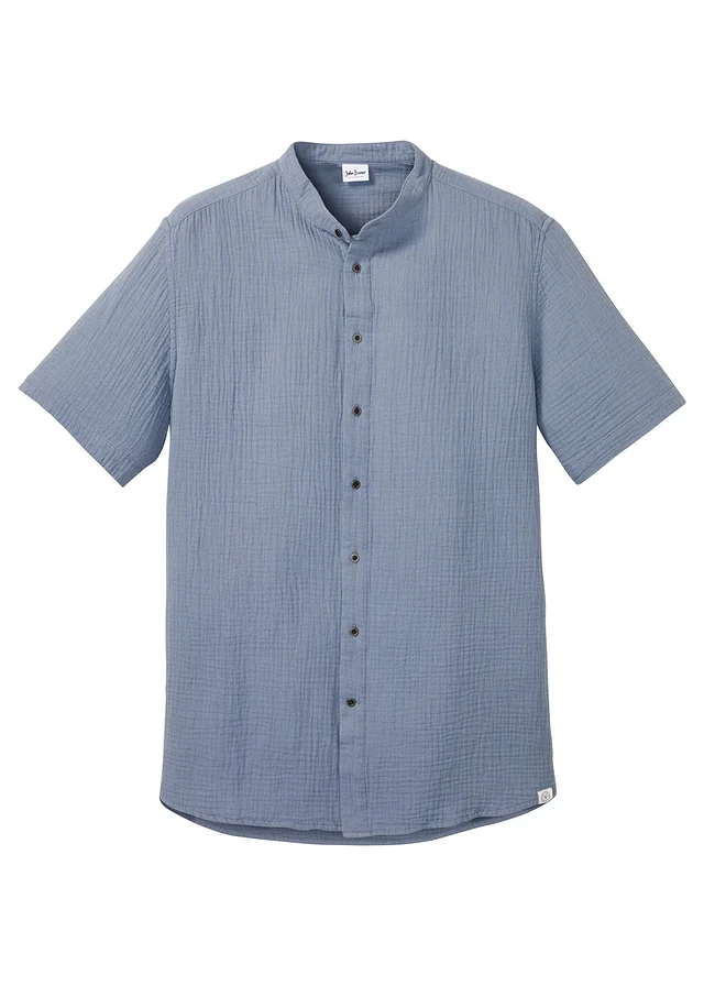 Chemise manches courtes en gaze de coton