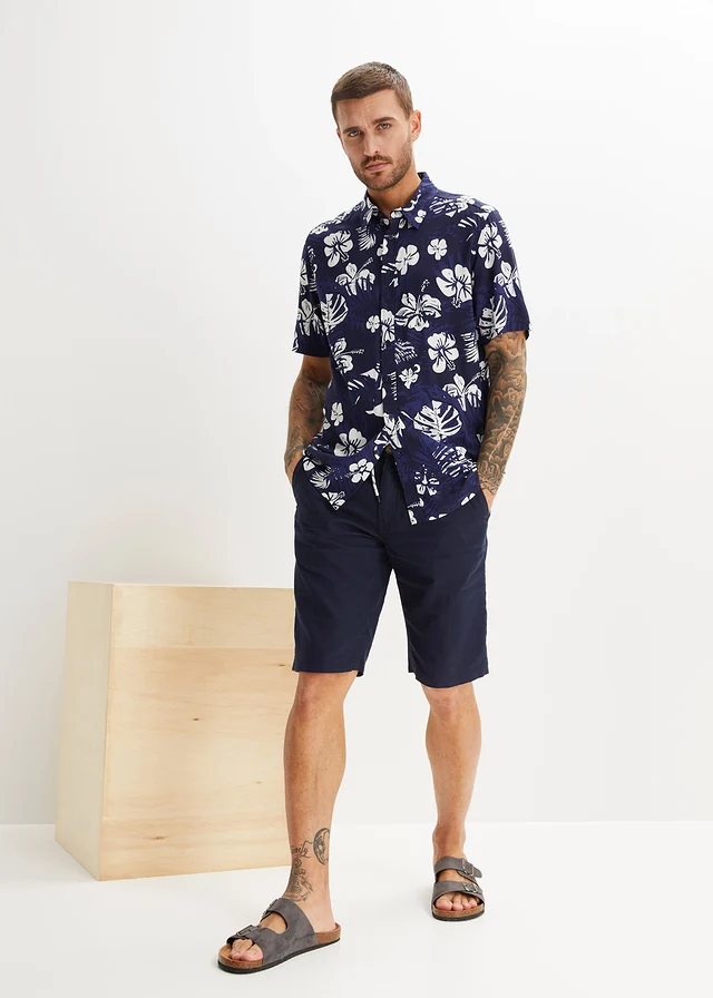 Chemise manches courtes en viscose