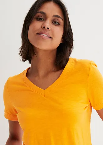 Tričko z čisté bavlny • dýňově oranžová • bonprix obchod