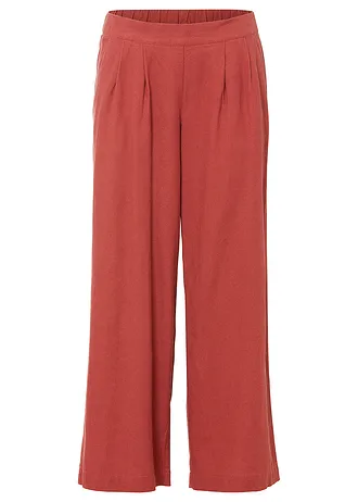Linnen broek • marsala • bonprix online shop