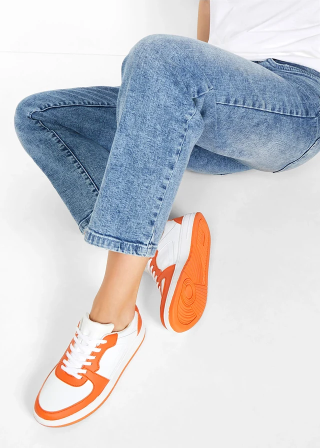 Sneakers • blanc/orange • product-page.page-title-suffix