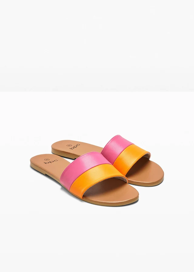 Slippers, Kleur: oranje-pink