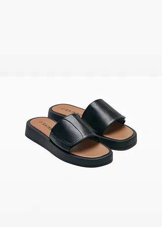 Slippers, Kleur: zwart