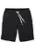 Bermuda sweat, coupe regular, Couleur: noir