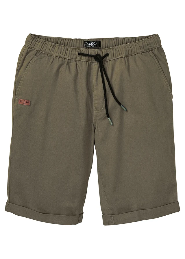 Instap bermuda van katoen, regular fit
