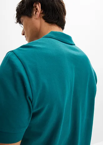 Pólo tričko z piké z čisté organické bavlny • petrolejová • bonprix obchod