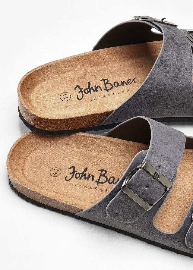 Slippers, Kleur: grijs