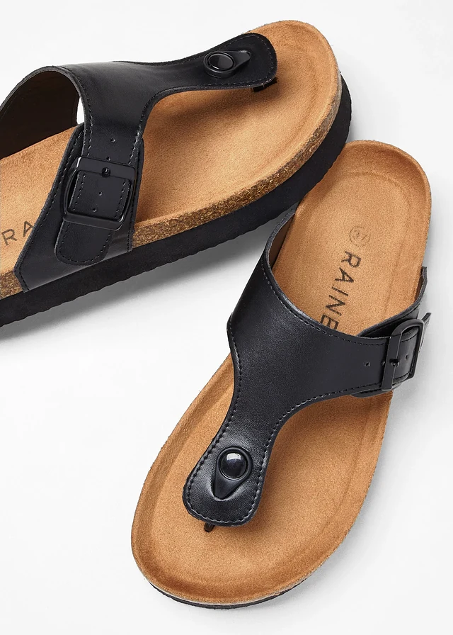 Teenslippers, Kleur: zwart