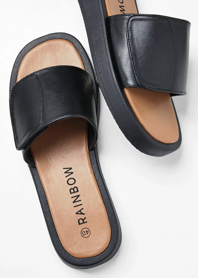 Mules, Couleur: noir