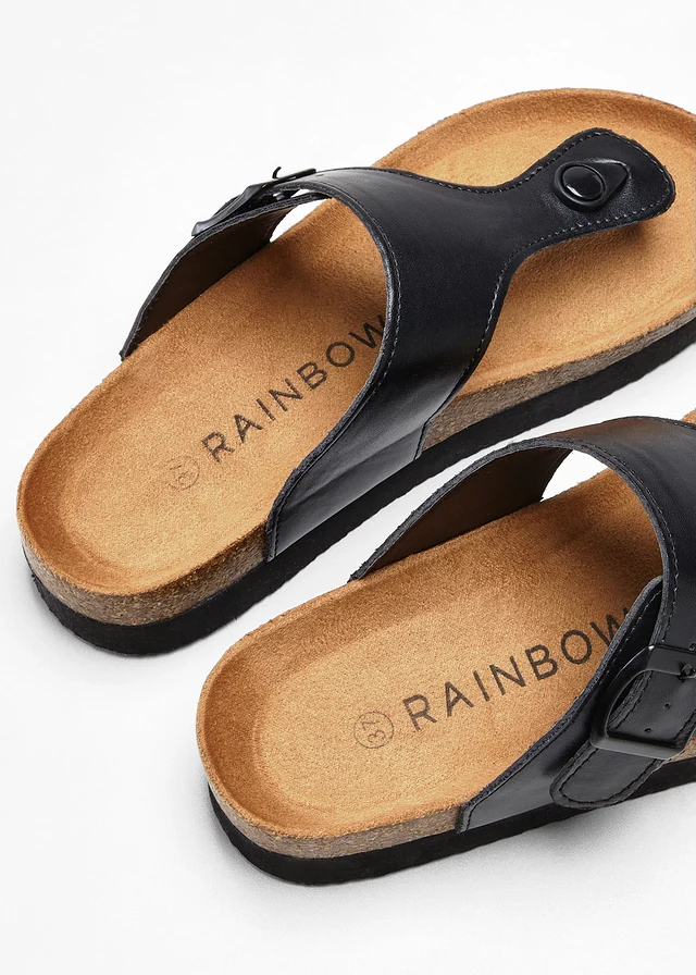 Teenslippers, Kleur: zwart
