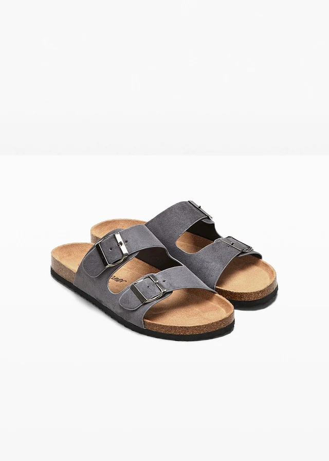 Slippers, Kleur: grijs