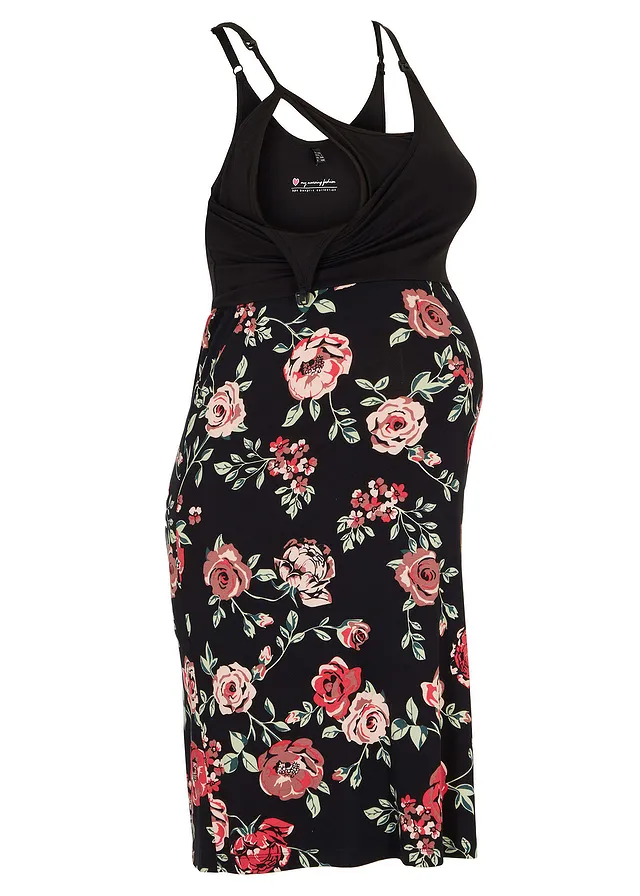 Rochie 2 în 1 de gravide și pentru alăptare din viscoză