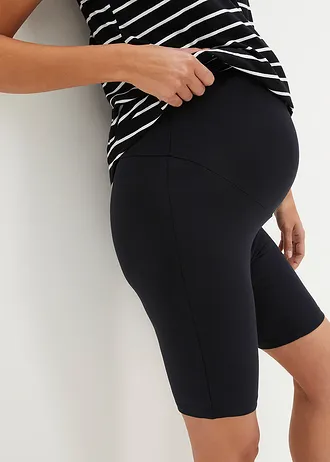 Korte zwangerschapslegging (set van 2) met biologisch katoen • nude+zwart • bonprix online shop