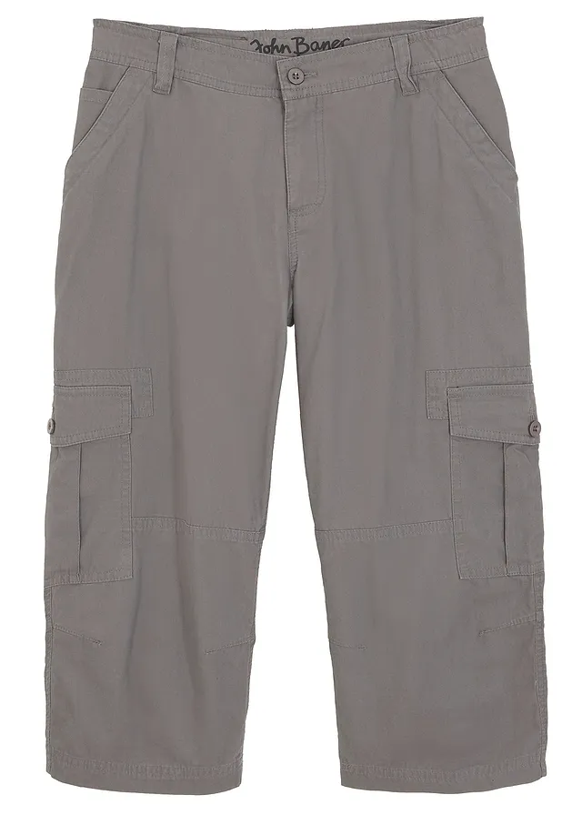 Pantalon 3/4 garçon, Loose Fit • gris fumée • Boutique bonprix