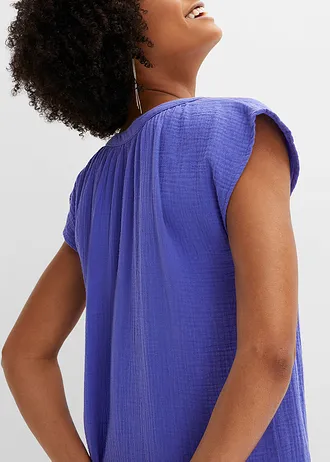 Mini jurk van katoen • blauwviolet • bonprix online shop