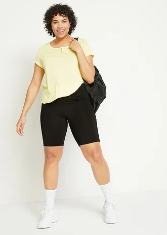 Funkční krátké legíny, rychleschnoucí, barva: černá