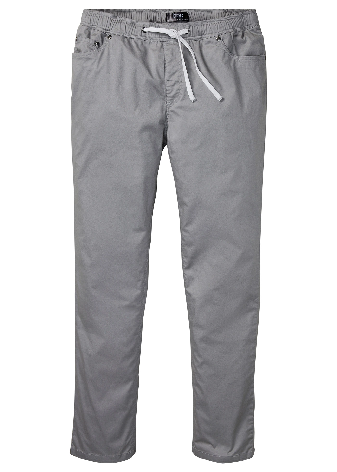 Regular Fit belebújós sztreccsnadrág, Straight • szürke • bonprix áruház