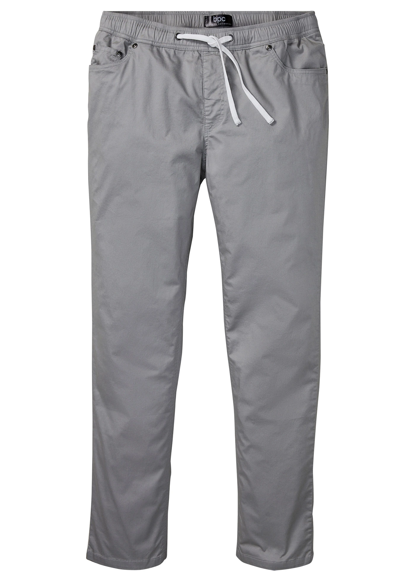 Regular fit stretch instapbroek, straight • grijs • bonprix online shop