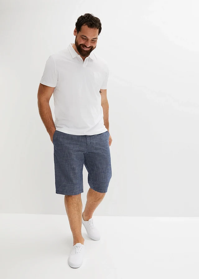 Poloshirt met korte mouwen, Kleur: wit