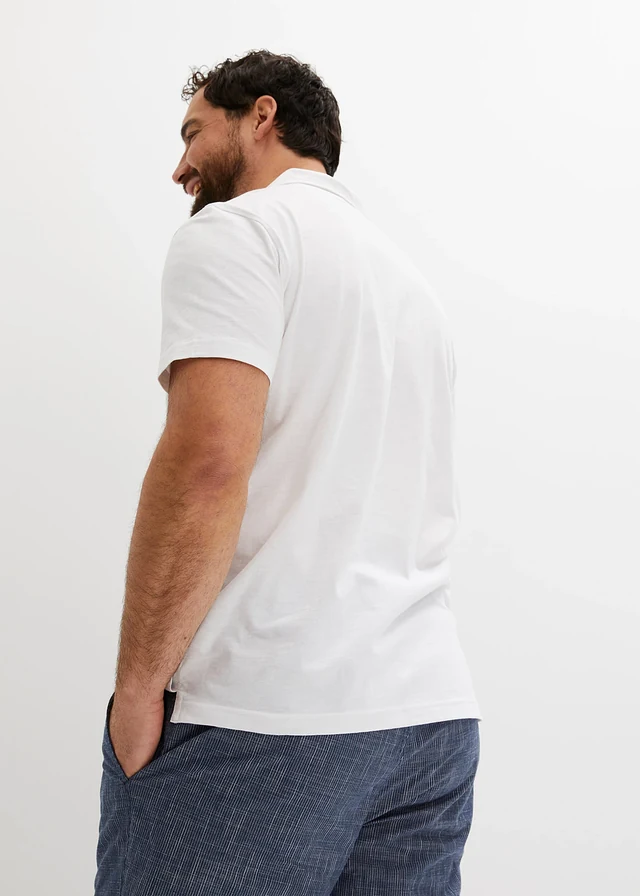 Polo manches courtes, Couleur: blanc