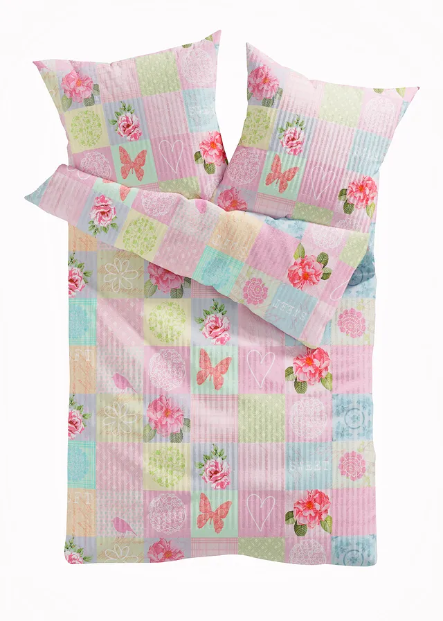 Lenjerie de pat cu model patchwork