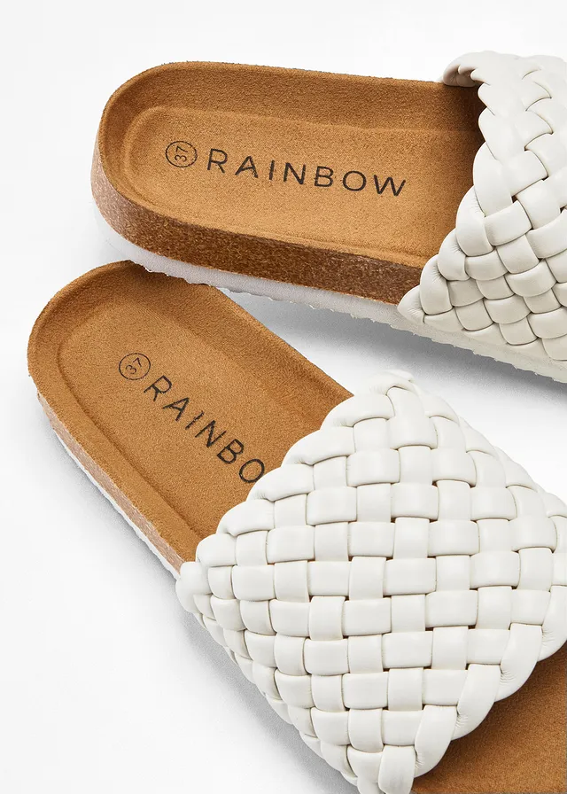 Slippers met vlechtwerk • beige • product-page.page-title-suffix