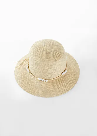 Chapeau de paille en fibre de papier • naturel • Boutique bonprix