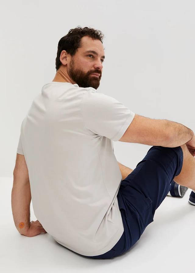 T-shirt, Couleur: argent mat imprimé